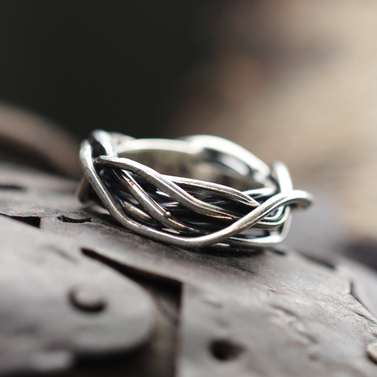 Silver on sale wire ring