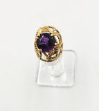 14K Yellow Gold Amethyst ring