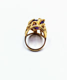 14K Yellow Gold Amethyst ring