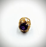 14K Yellow Gold Amethyst ring