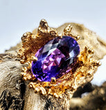 14K Amethyst ring.