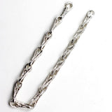 Unisex Sterling Silver Bracelet w/hidden clasp.  Ssb020
