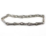 Unisex Sterling Silver Bracelet w/hidden clasp.  Ssb020