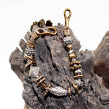 Mixed Metals. Old World Bronze & Silver Bracelet Br101