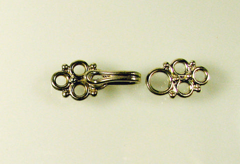Solid Sterling Silver Hook and Eye Clasp