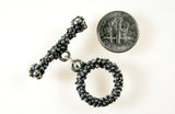 Handmade Solid Sterling Silver Toggle Clasp.
