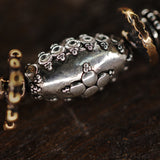 Sterling Silver & Old World Bronze bead Bracelet.