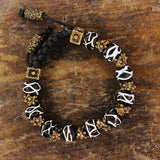 African Trade Bead Bracelet 005