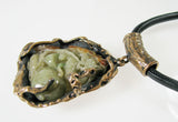 Bronze & jade Carving Pendant.