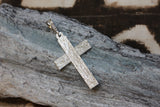 Large Sterling Silver Cross    001